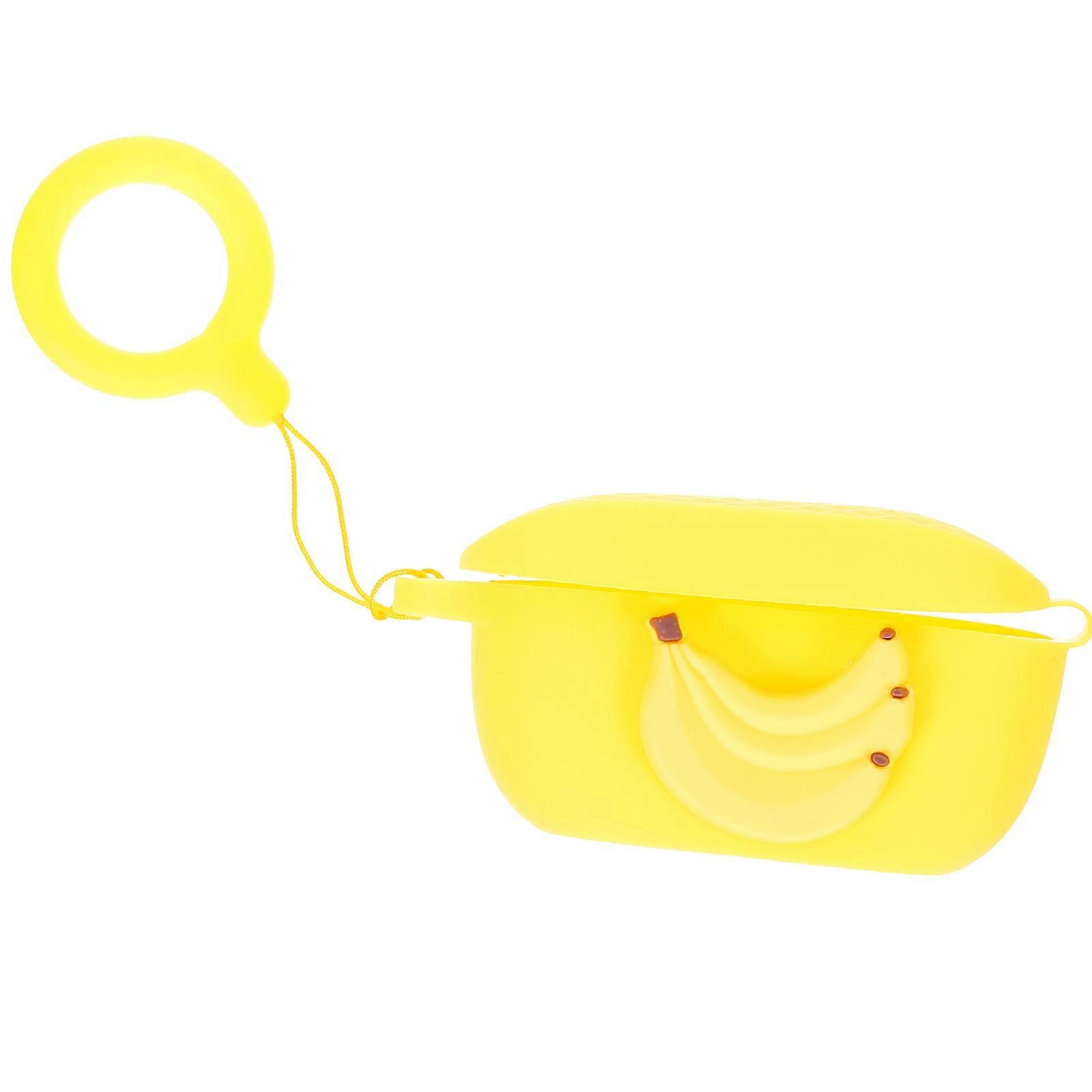 Yellow Earphone Case Silicone Protector for Headphone 5Pcs Pack