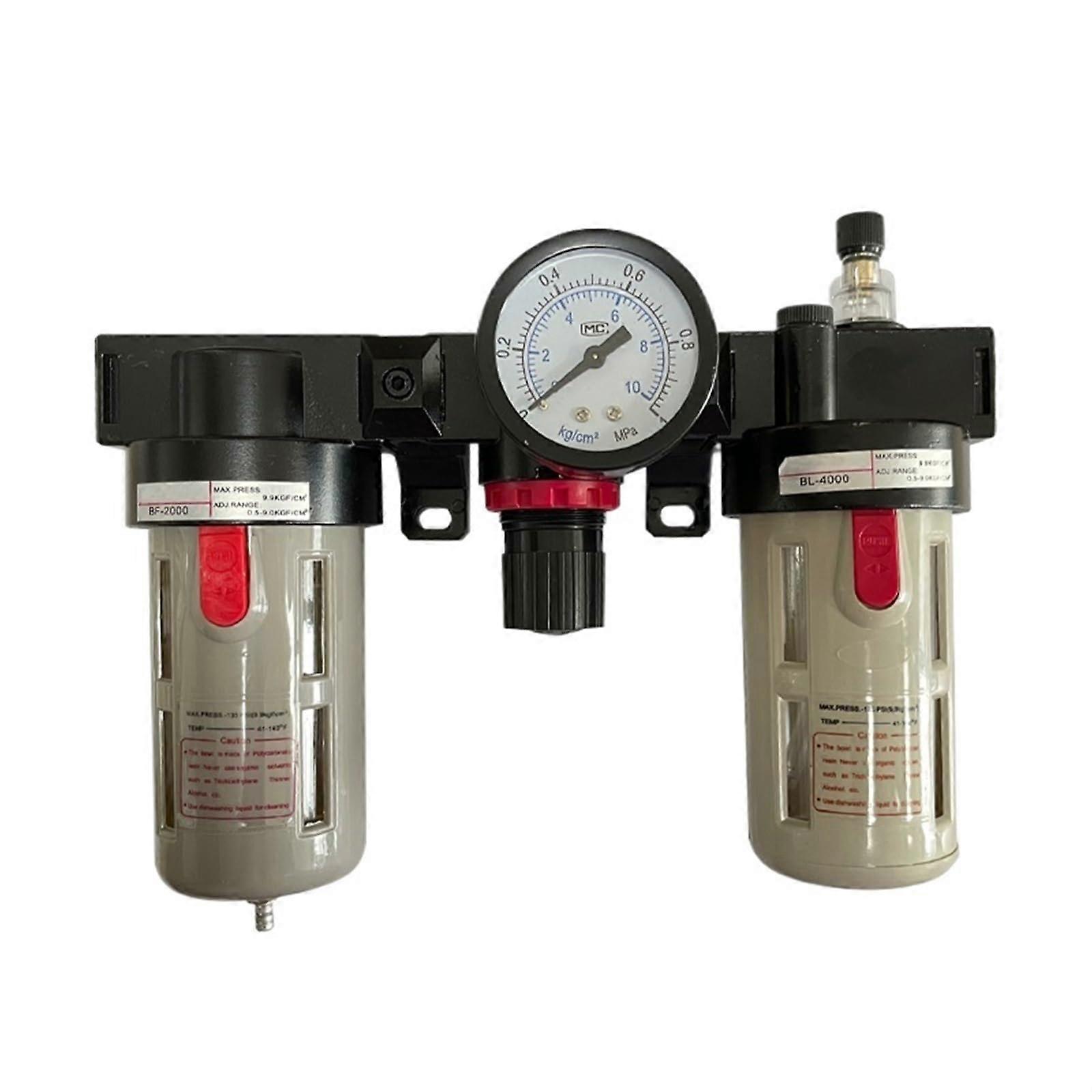 Air Compressor Filter with Manual Drain, Pneumatic FRL Unit BC2000 BC3000 BC4000 Fiber Element