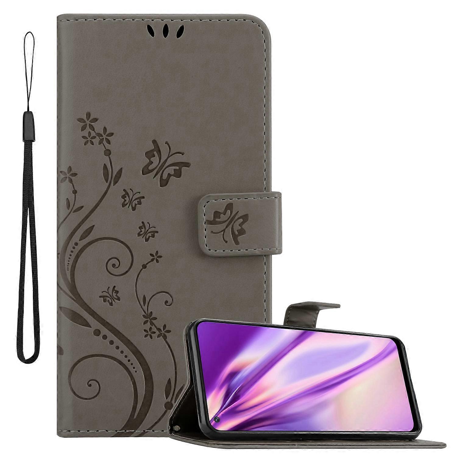 OnePlus Nord N200 5G Protective Case - with Floral Pattern and Card Slot