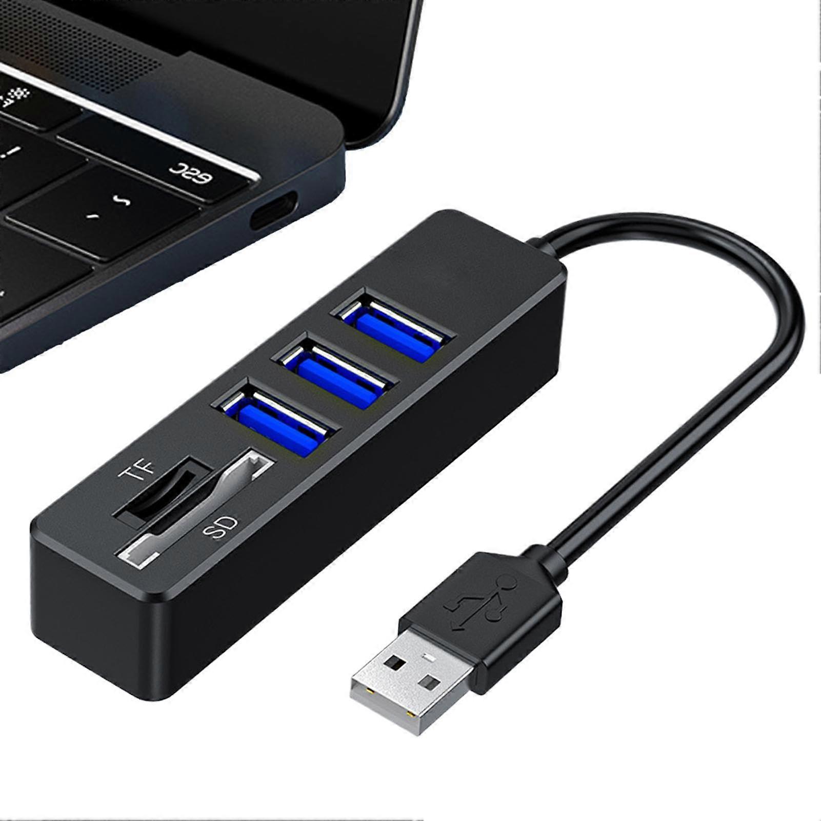 USB Hub for Laptop Speed Multiport Adapter with Card Reader and Camera Dock for Travel