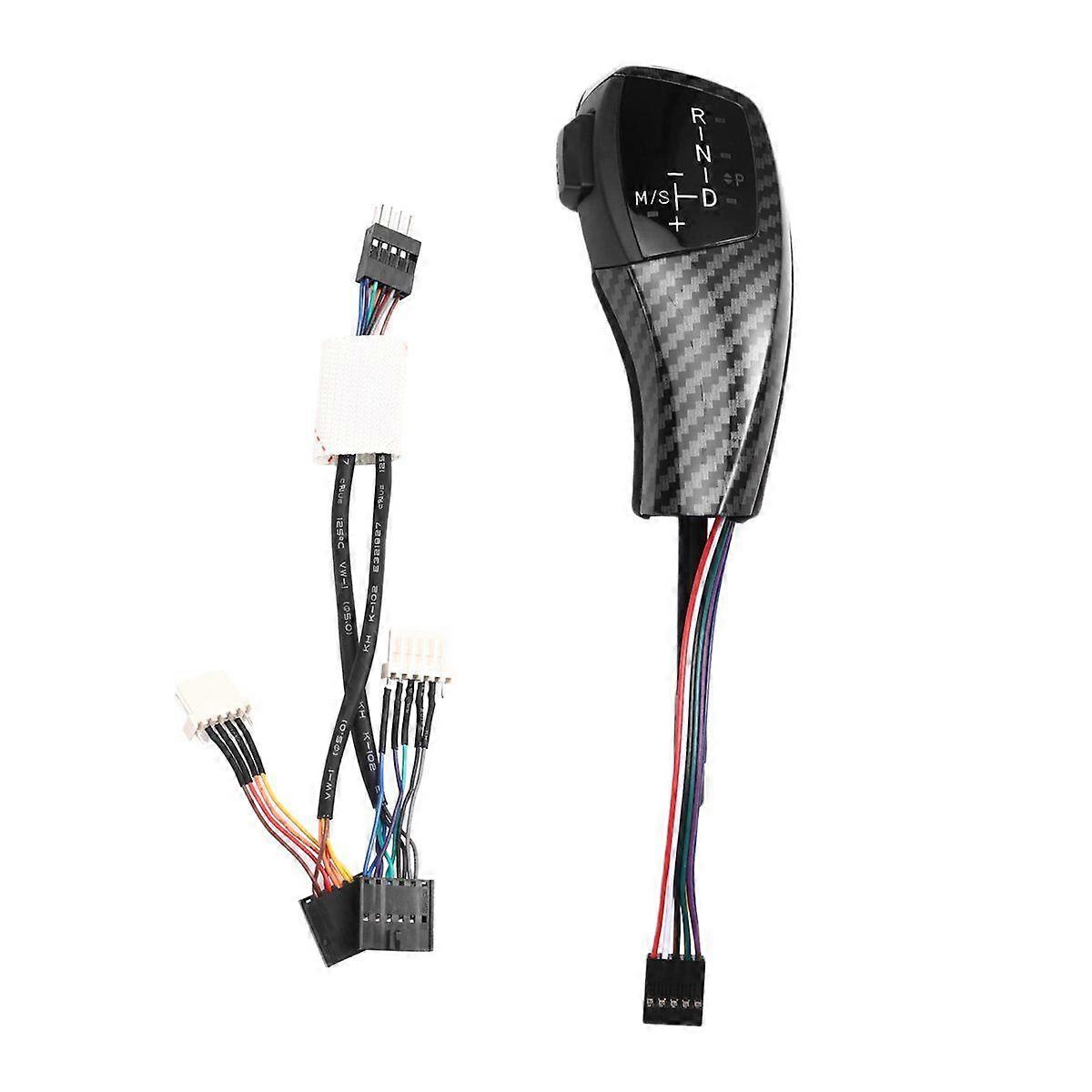 Thumb Gear Shift Lever Knob for 3 Series E90 E91 E92 E93 2006-2012 Car Interior Accessories Carbon