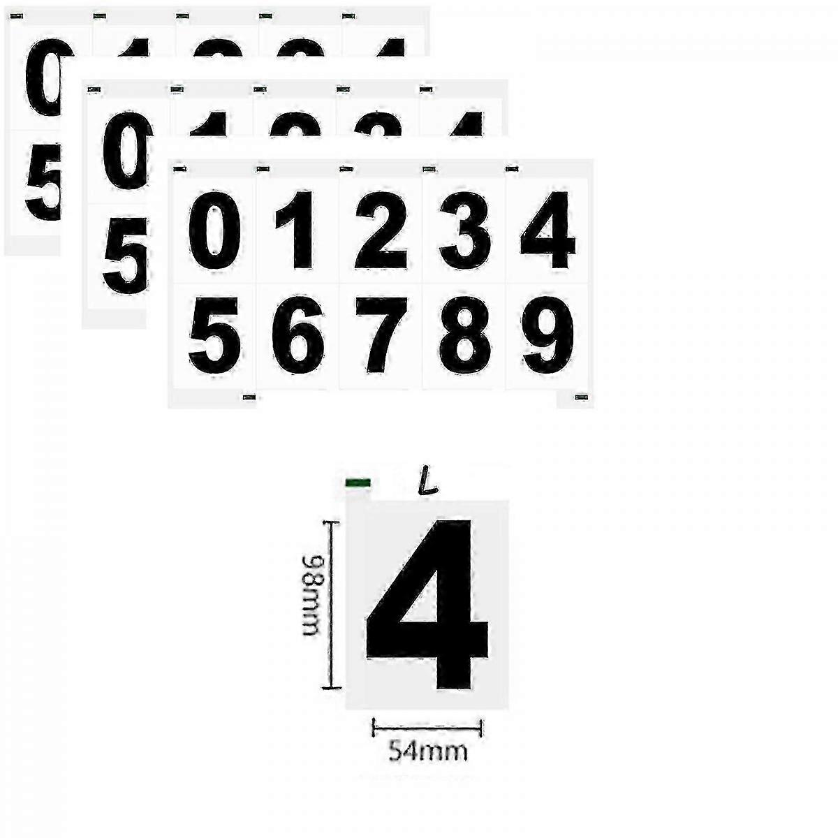 Reflective License Plate Nanofilm Stickers 3pc