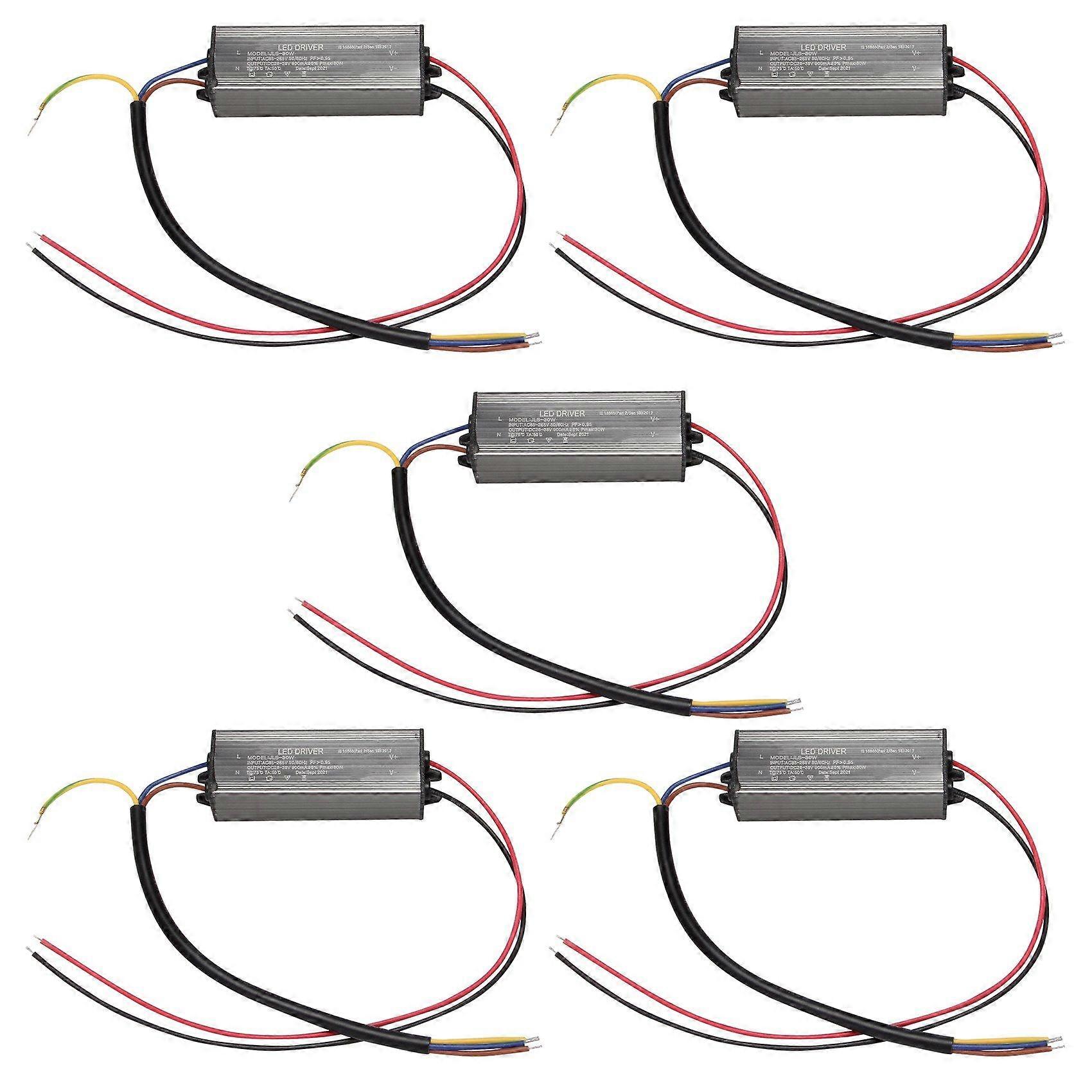 5X 30W LED Driver Constant Current Driver Power Supply Transformer Waterproof