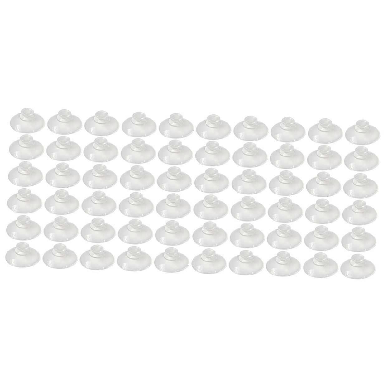 160pcs Strong Plastic Suction Cups Window Hooks Secure Grip on Glass for Bathroom and Kitchen