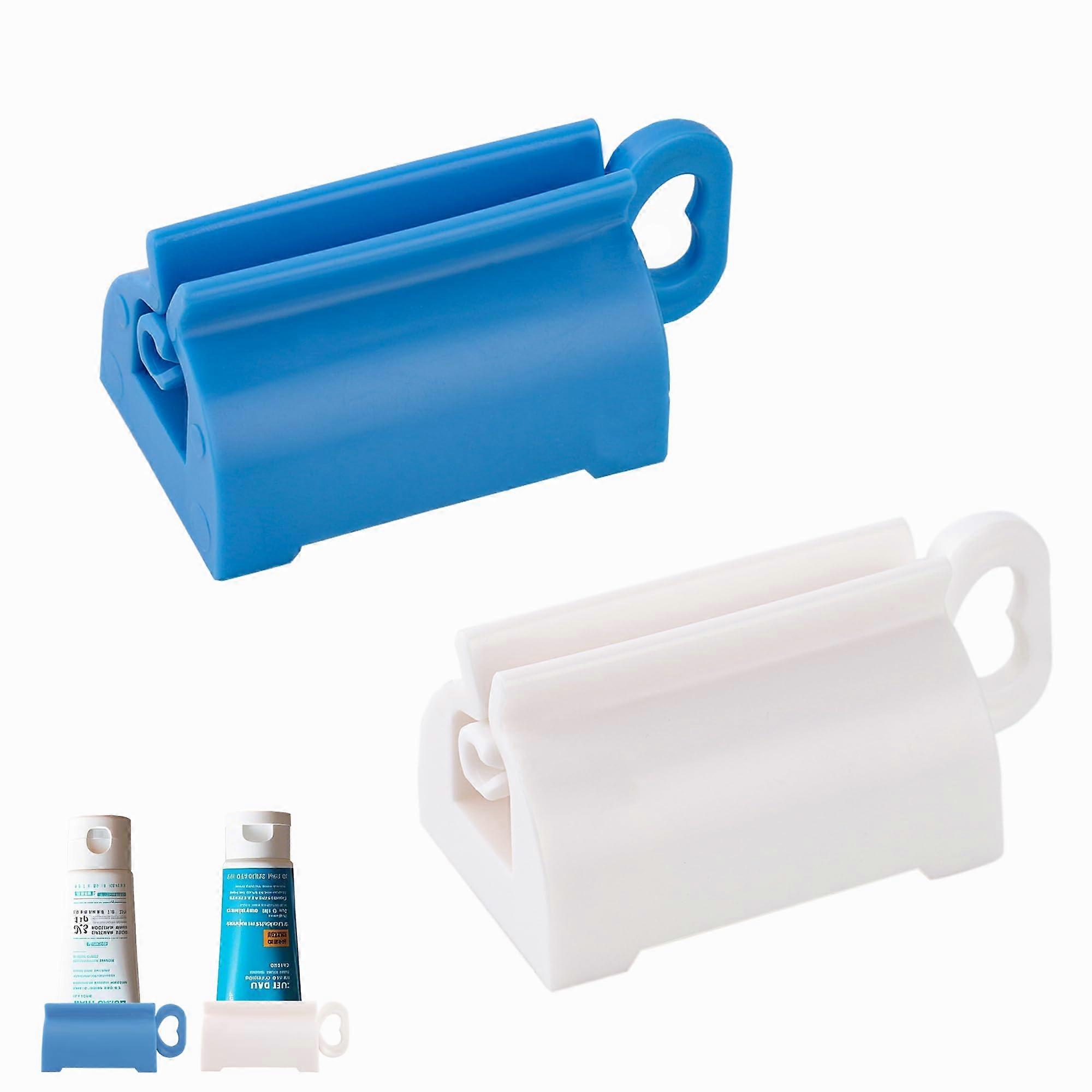 Toothpaste Squeezer Roller 2 Pack with Easy Turn Handle, Maximize Tube Usage for Bathroom