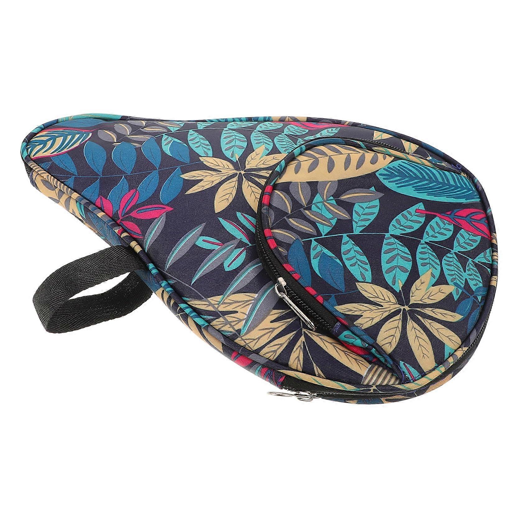 Waterproof Hard Shell Table Tennis Paddle Case with Ball Storage and Stylish Pattern Design