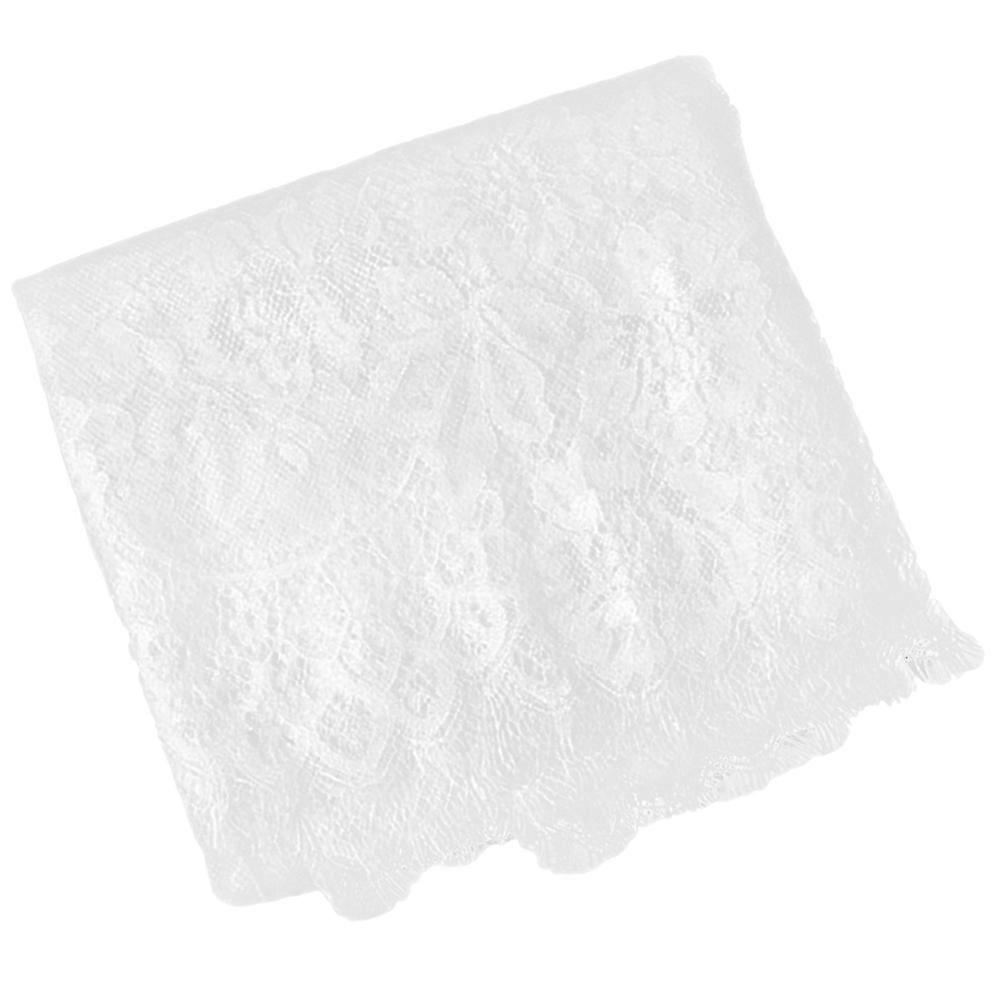 Decorative Tablecloth Home Use for Party 2Pcs White Polyester Cover