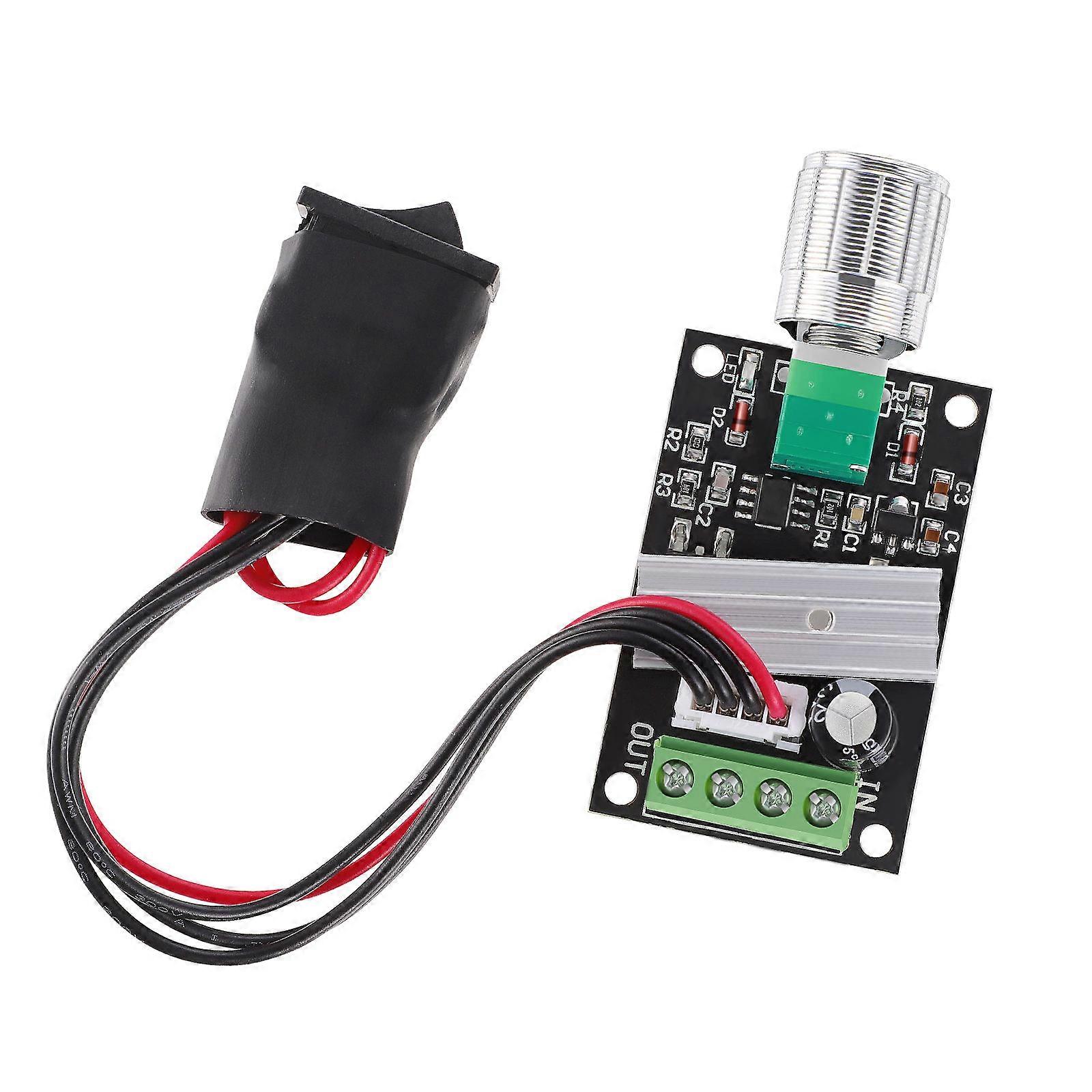 Reversible Dc Motor Controller for Speed Controlling 2Pcs Black