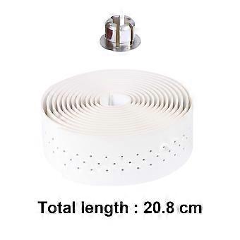 Stoßdämpfendes Lenkerband aus PU für Fahrräder, 1 Set, Weiß