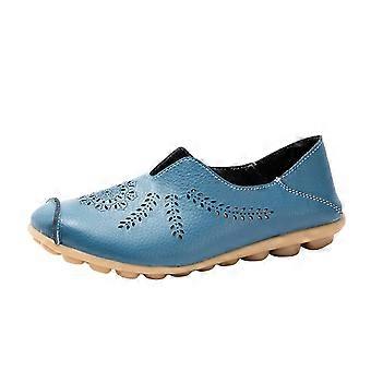 Scarpe da donna con punta a mandorla, comode, sintetiche, con stampa cava, comode, leggere, 40 (8,5)