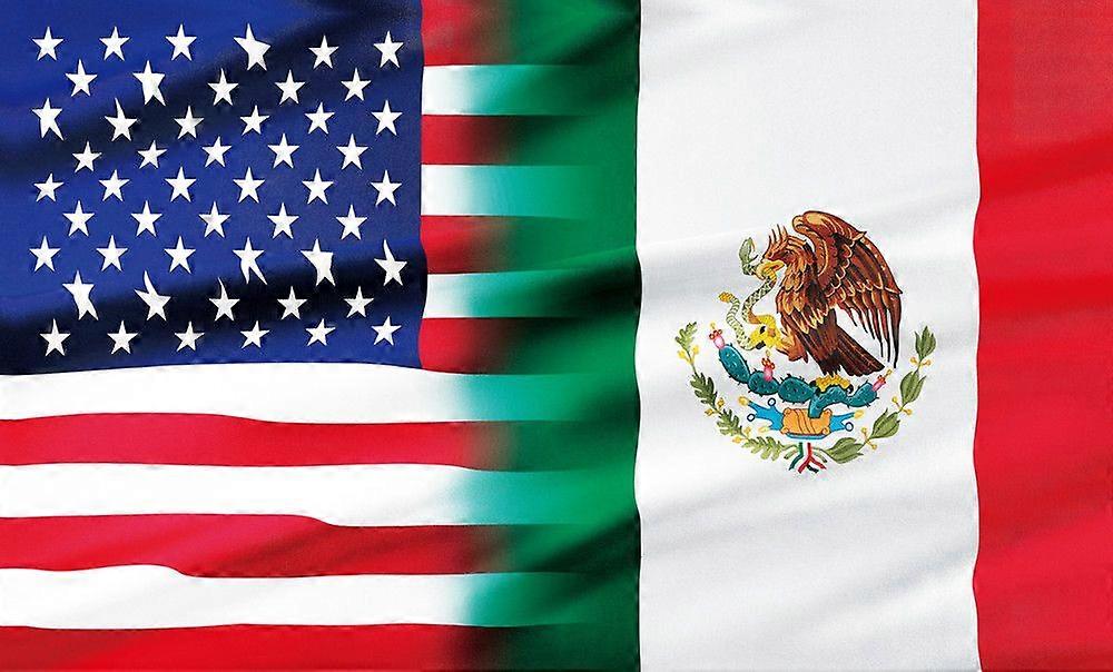 Drapeau américano-mexicain C0106
