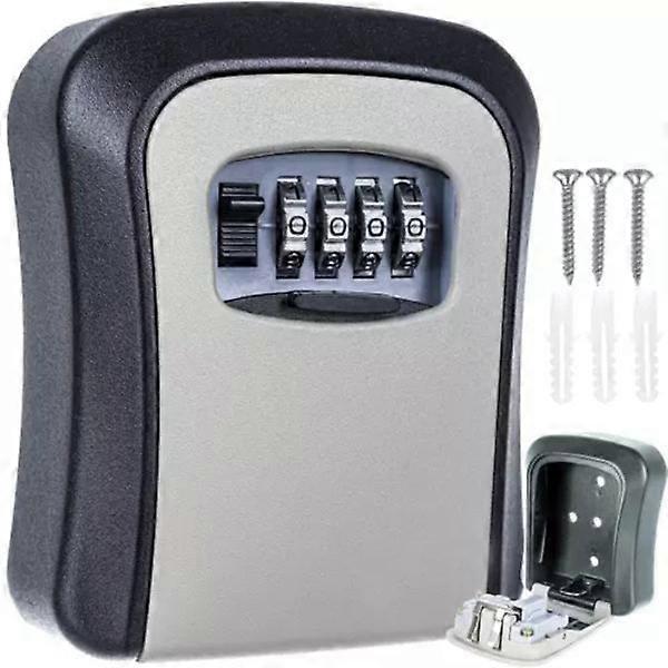 Key Cabinet with Combination Lock  Wall Mounted Key Hideaway 1-Pack