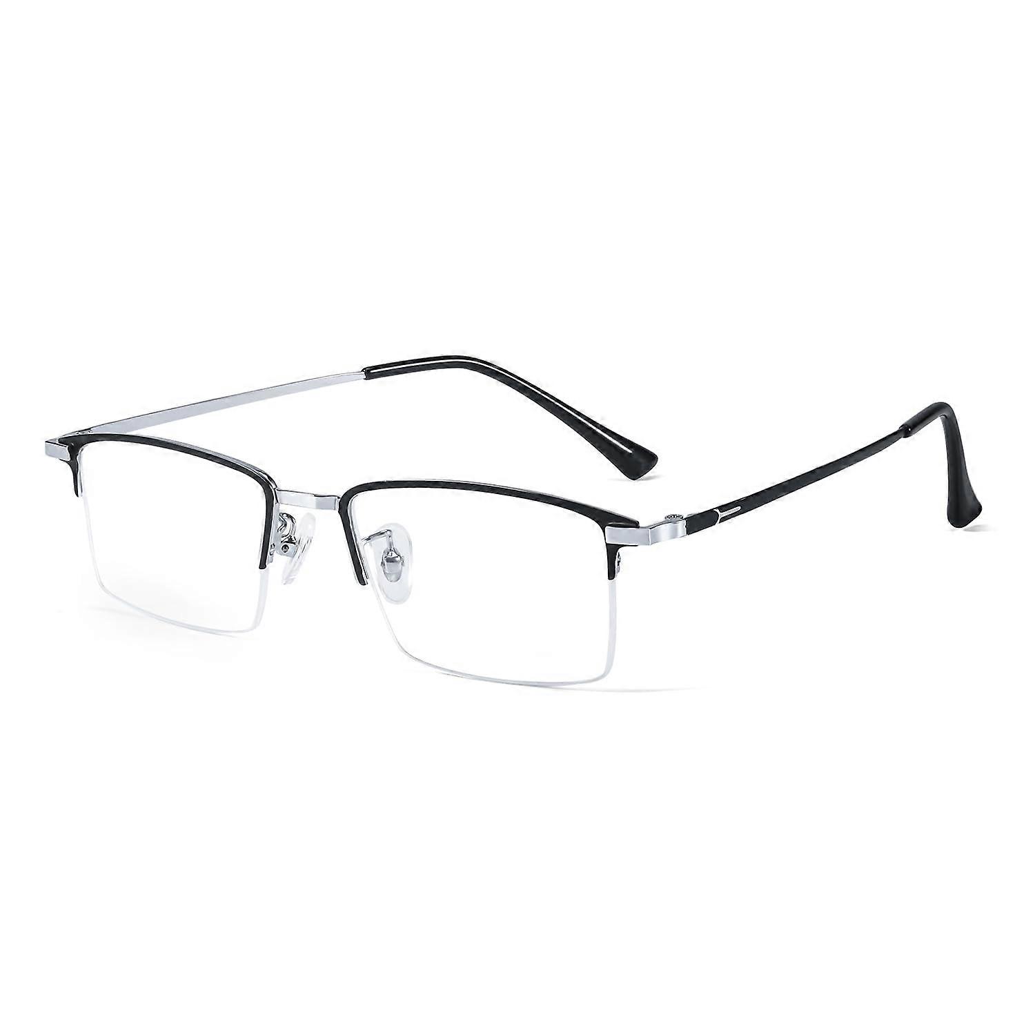 4.0x Magnifying Reading Glasses Titanium Lightweight Scratch Resistant Semi Frame for CloseUp Work