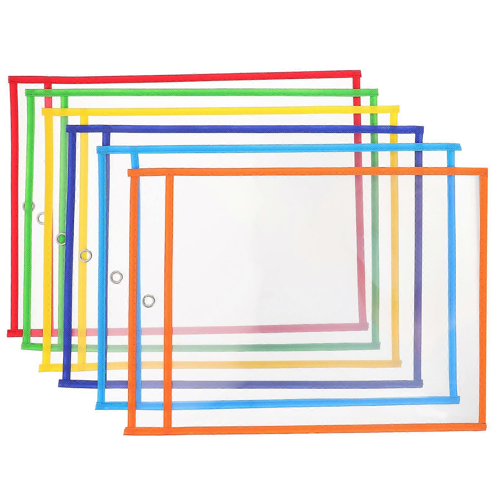 Clear File Sleeves Document Protector for Office Use 24Pcs Multi-Function Holders