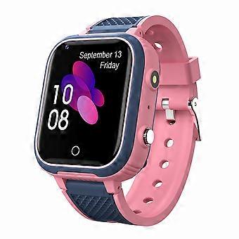 Kinder-gps-tracker smartwatch met 4G-videobellen, IP67 waterdicht, SOS-alarm, LT21 roze, 1,4 inch