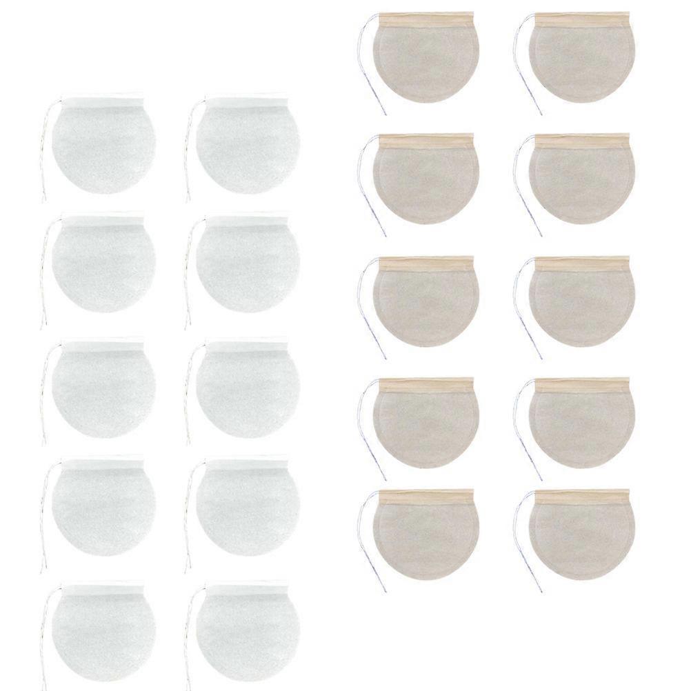 Drawstring Tea Bag Round Disposable Tea Filter Bags for Storage Use