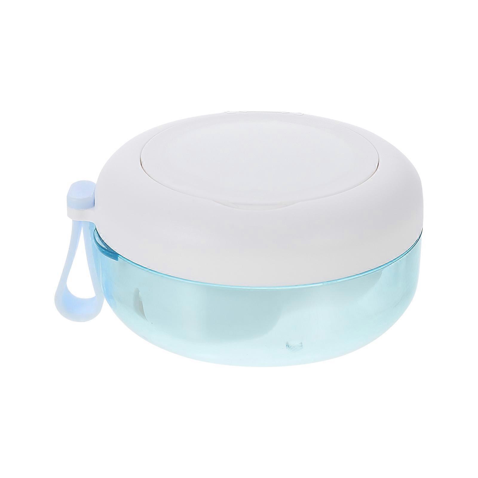 False Tooth Retainer Container for Storage Use 1 Piece Plastic White