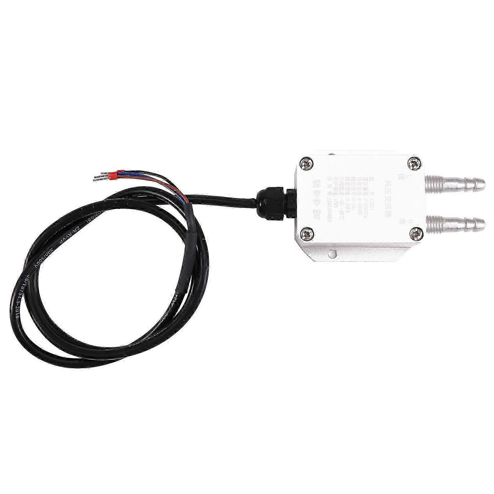 Luft- och vindtrycksdifferentialtransmitter Differenstrycksensor 4-20mA 0-10V 2Kpa Trycksensorverktyg