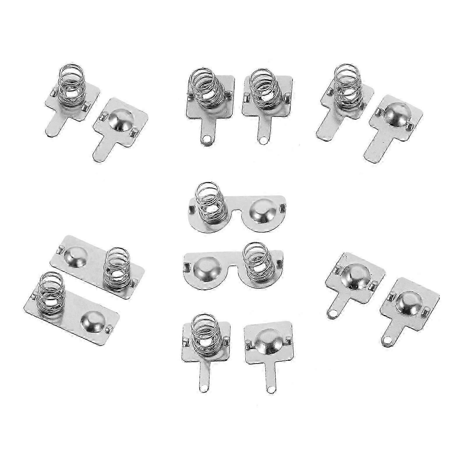 Metal Battery Spring Contact Plates Set | Easy Replacement Compatible with Various Devices