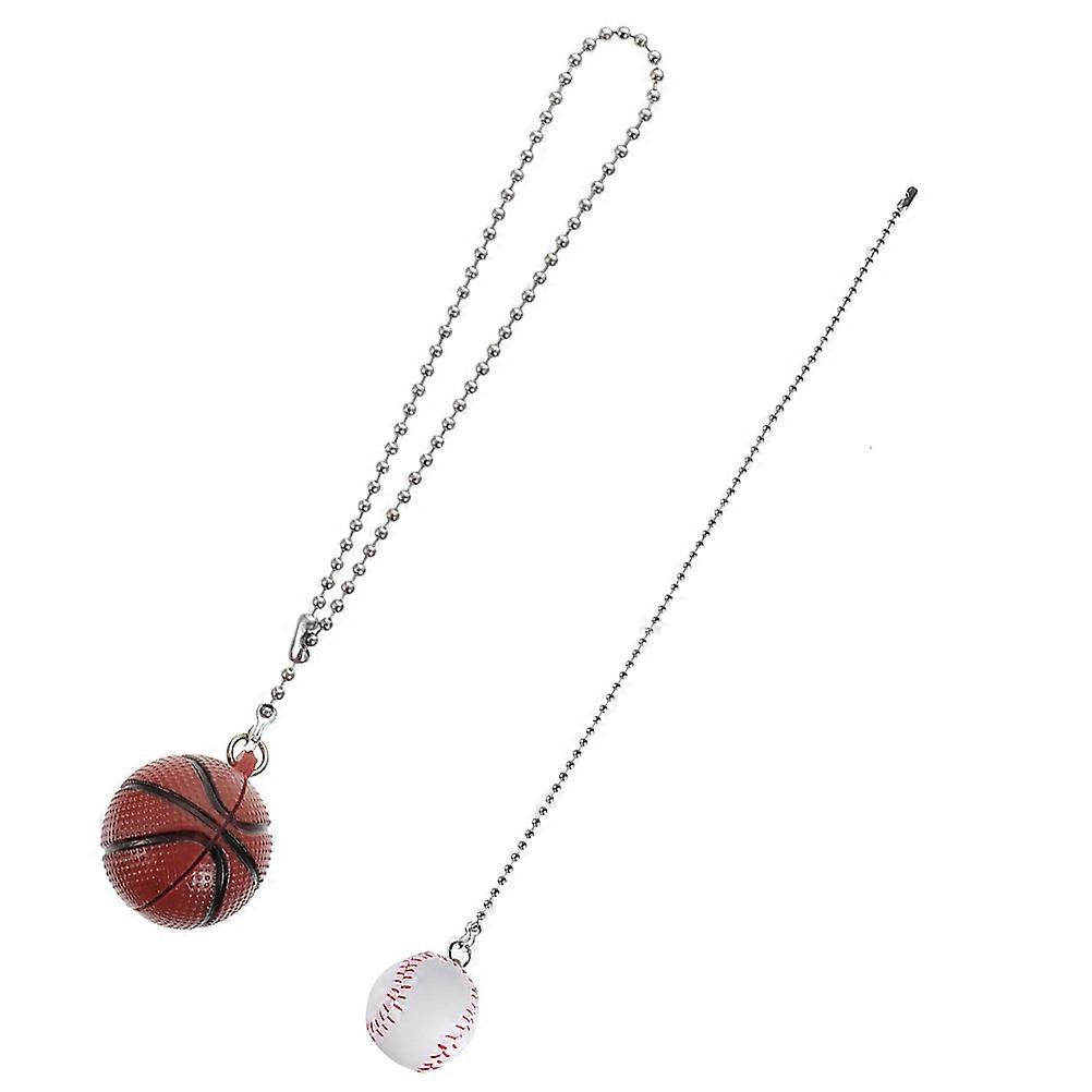 Fan Pull Chain Extension 2Pcs Basketball Pendant Pull Chains for Ceiling Fan