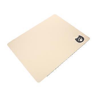 Absorbent Pet Feeding Mat for Dog Food Water Bowl Use 2Pcs Khaki Mat