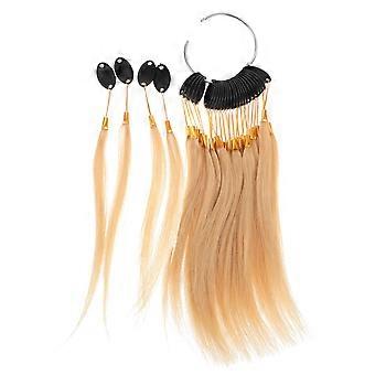Hair Color Strands Light Yellow Hair for Dye Practice 1Set Sample Rings