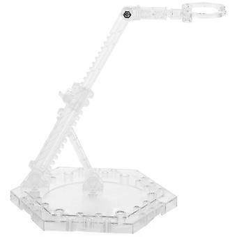 Suportes transparentes de plástico para exibição de figuras, 2 unidades, compatíveis com figuras de cintura <3cm