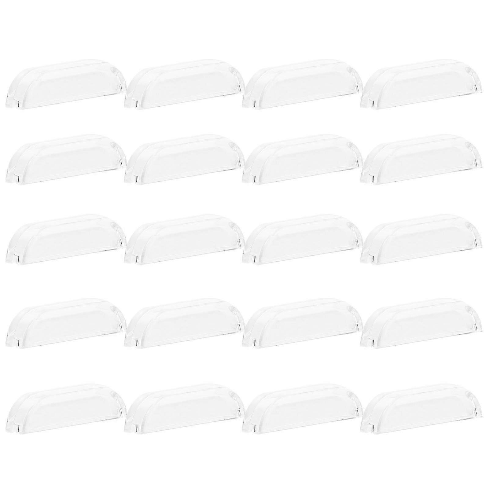 Drawer Knobs Transparent Acrylic Pull Handle for Door 80Pcs Set