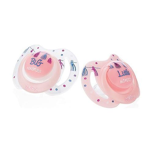 Little Moments Oval Pacifier Glow in the Dark 0-6m 2 units (Pink)