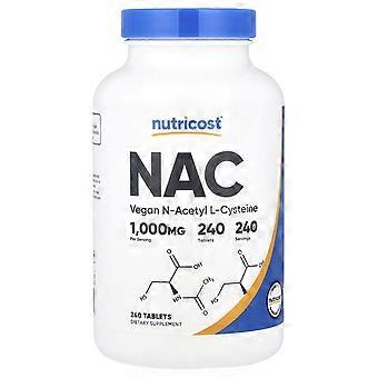 Nutricost, NAC, 1000 mg, 240 comprimidos