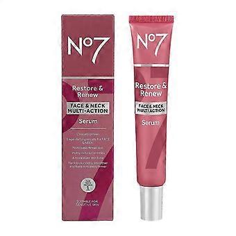 1-3x No7 Restore & Renew Gesichts-, Hals- und Multi-Aktions-Anti-Aging-Serum 50 ml