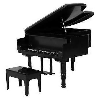 1 sæt miniature klaver og stol model dukkehus klaver dukkehus instrument dekoration