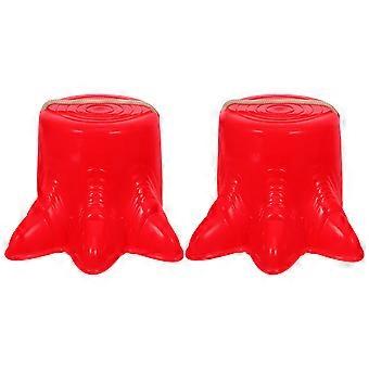 2pcs Stilts Shoes Plastic Claw Shape Balance Sense Training Shoes Outdoor Sports Toy (Red, Rope for Random Style))