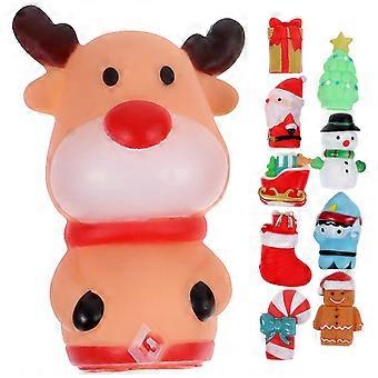 10 sztuk Boże Narodzenie Finger Puppets Zabawki Święty Mikołaj Bałwan Cartoon Finger Plaything