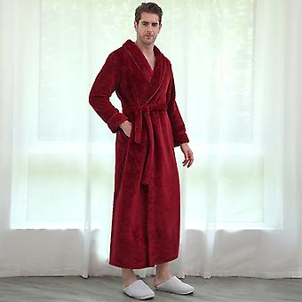 Men Thick Winter Warm, Bathrobe Extra Long, Dressing Gown | Fruugo UK