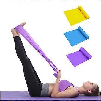 Set of 3 1.5M Skin-Friendly Exercise Yoga Straps with 3 Resistance Levels, Fitness Resistance Bands for Men and Women
