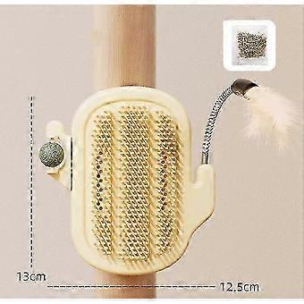 Cactus Design 3-i-1 kattborste, vägghörnmassagekam och klösträd