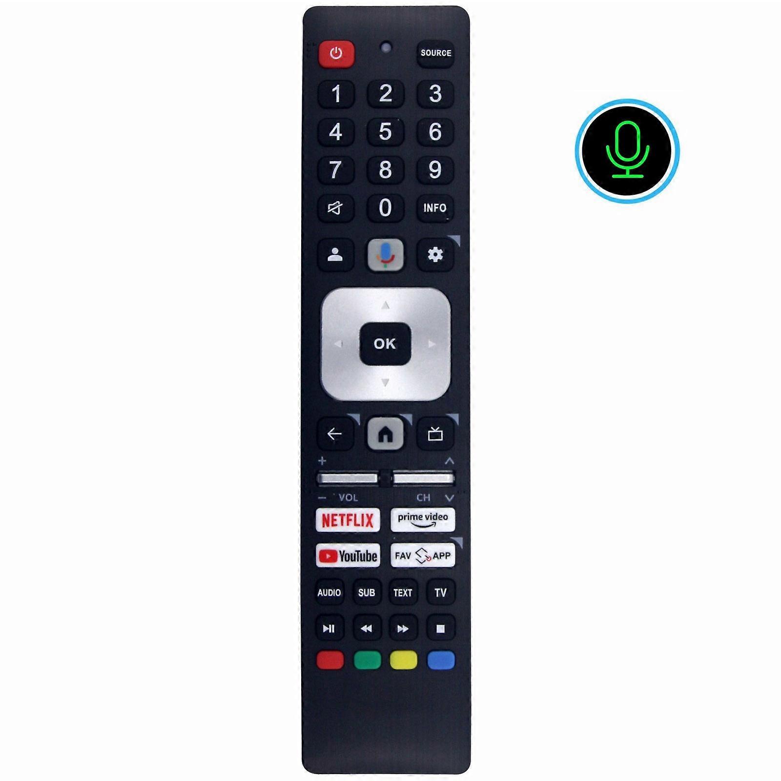 RMC0147N For Sharp TV Voice Remote Control Replacement 10m Range Handheld Controller