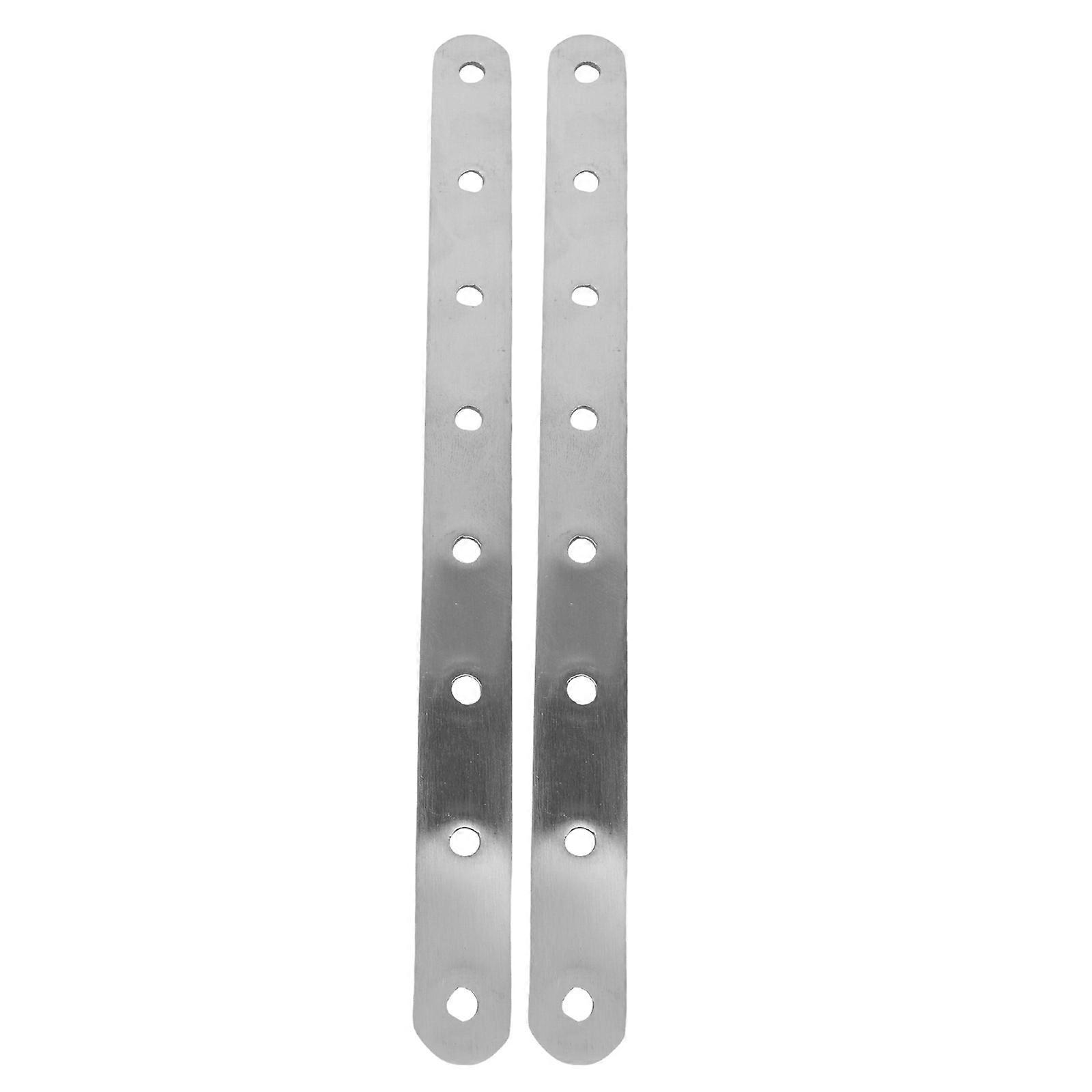 2Pcs Flat Bracket Replacement Mounting Plate Stainless Steel Corner Bracket Mending Plate