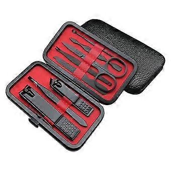 8 PCS Premium Manicure Set, Nail Clippers, Stainless Steel-fghj