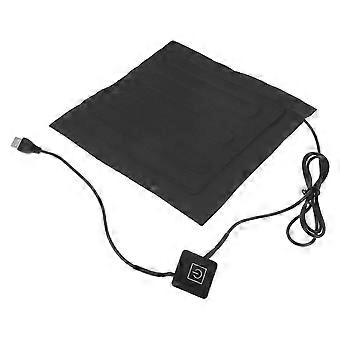 Multi-Function Bird Mat Usb Heating Pad For Small Animals Home Breeding Black Warm Environment 8.65X8.65X0.08IN 1Pcs