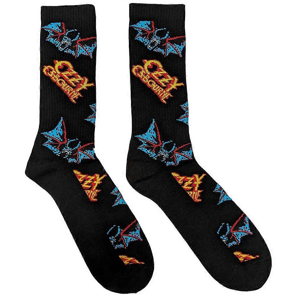 Ozzy Osbourne Logos And Bats Ankle Socks