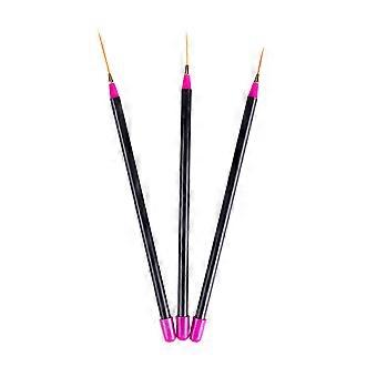 Dotting Painting Pen Brush Pen Tools for Nail Art Design 9Pcs Set Rosy