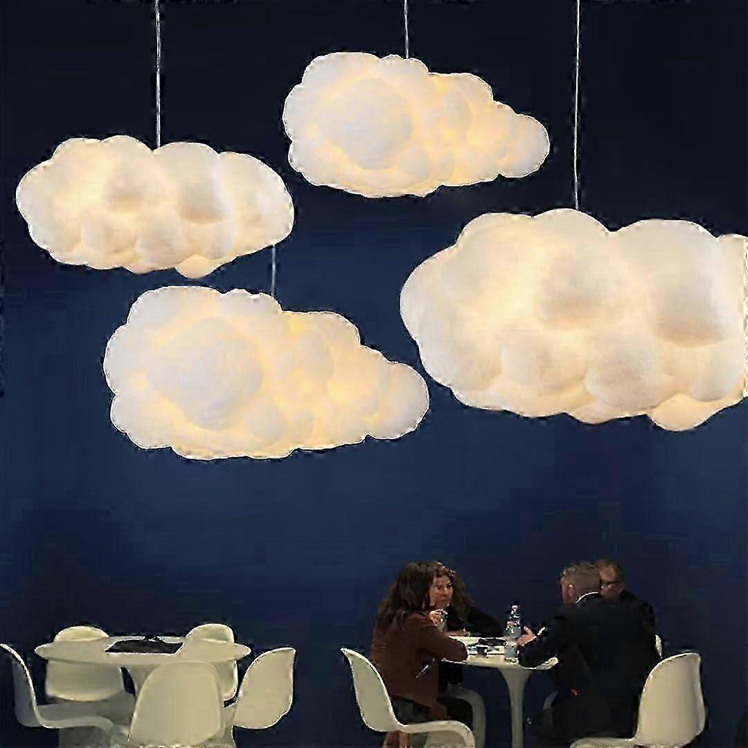 Simulation Cloud Pendant Light Creative Cotton Cloud Chandelier Ceiling Light Decorative Cloud Ceiling Light Pendant40*20CM