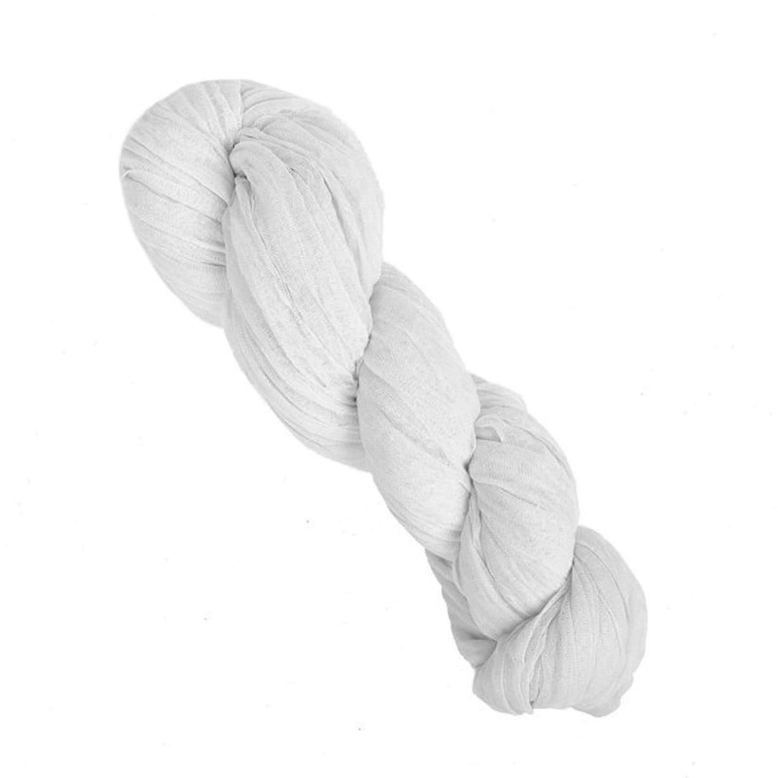 White Cheesecloth Table Runner Boho Fabric Decorative Table Banner for Wedding
