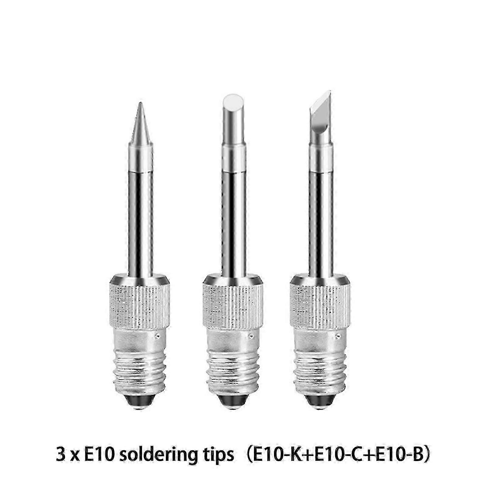 3pcs E10 Replacement Soldering Iron Tips Compatible with Parkside PLKA 4B3