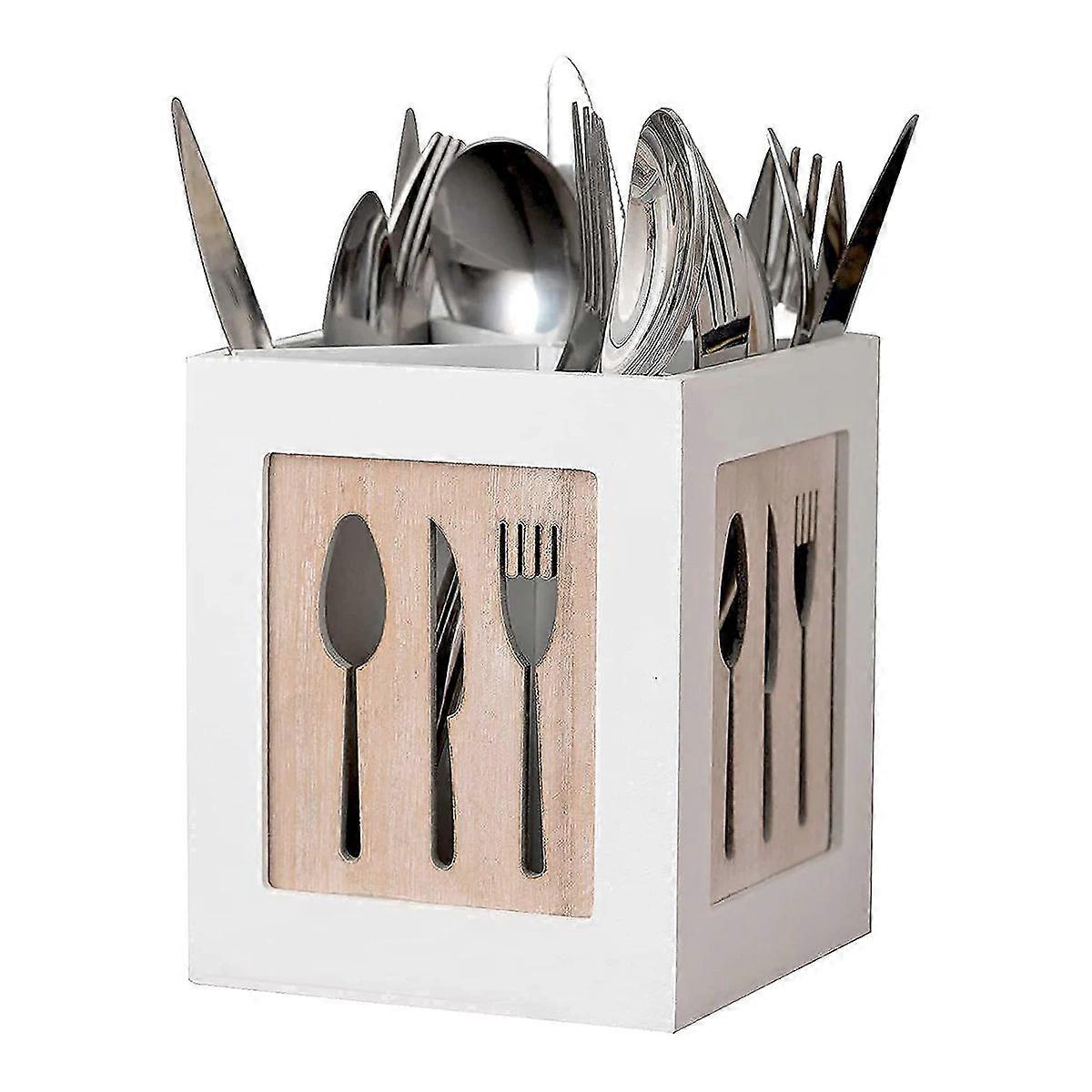 Versatile Rustic Bamboo Utensil Holder