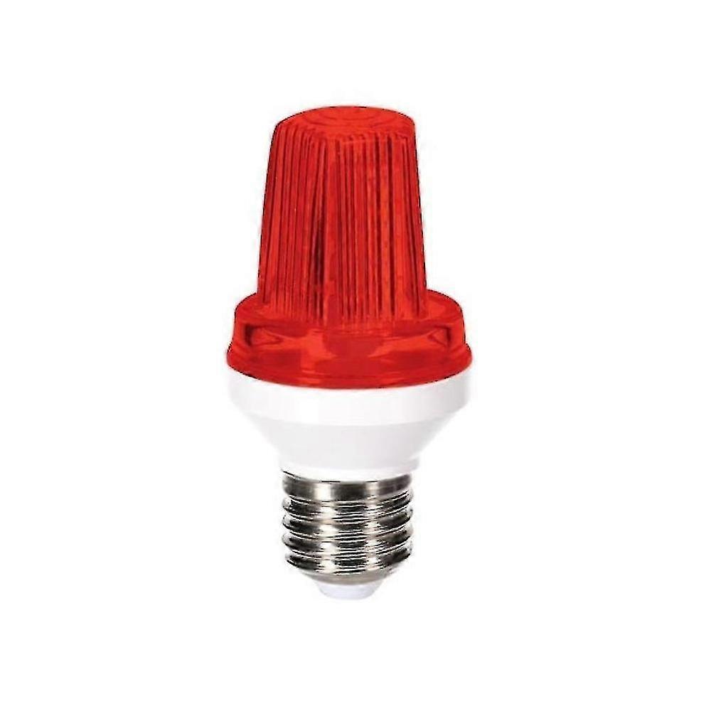 Mini LED Strobe Bulb, E27 Socket, 3W, Red, IP56 Rated, Indoor Outdoor Use