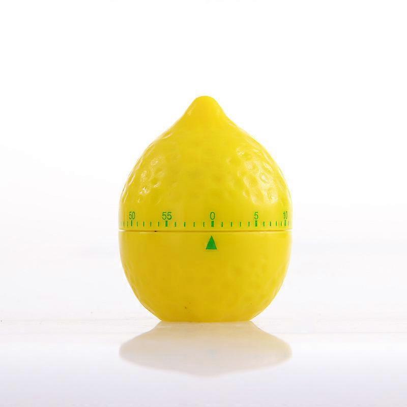 Cooking Mechanical Kitchen Home Timer Manual Lemon Shape Counters for Timing Tool(1pc, yellow)