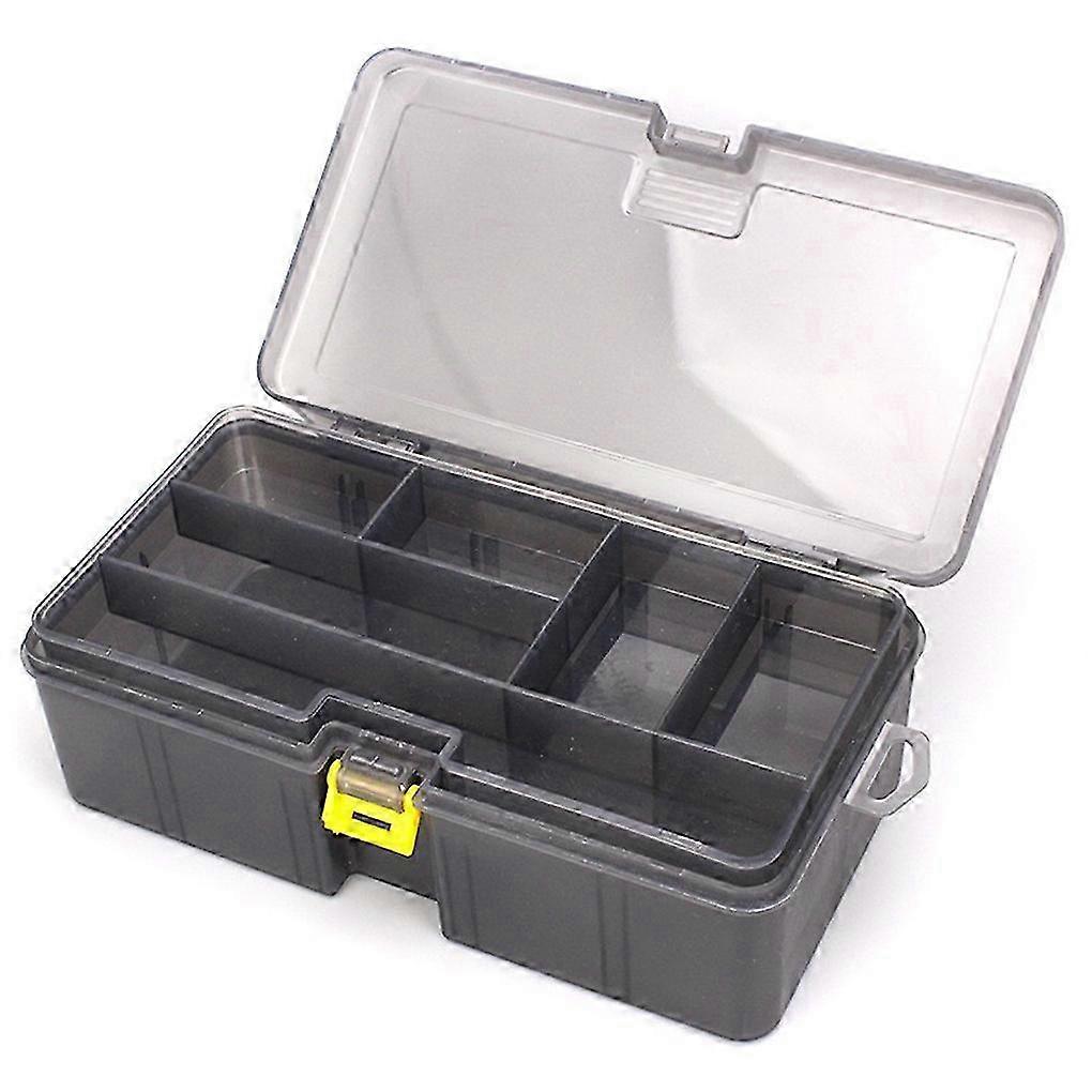 Clear Double-Deck Fishing Tackle Box